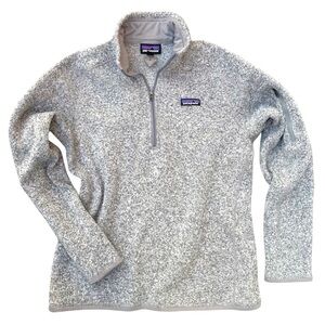 Patagonia Women's Heather Gray Quarter-Zip Fleece Pullover